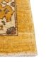 aalam gold wool hand knotted Rug - Corner
