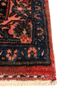 aalam red and orange wool hand knotted Rug - Corner aalam red and orange wool hand knotted Rug - Corner
