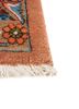 aalam pink and purple wool hand knotted Rug - Corner