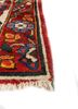 aalam red and orange wool hand knotted Rug - Corner aalam red and orange wool hand knotted Rug - Corner