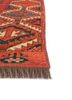 kiaan red and orange wool hand knotted Rug - Corner