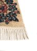 aalam ivory wool hand knotted Rug - Corner