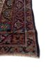 aalam blue wool hand knotted Rug - Corner
