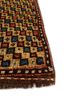 aalam red and orange wool hand knotted Rug - Corner