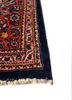 aalam blue wool hand knotted Rug - Corner aalam blue wool hand knotted Rug - Corner