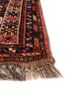 aalam blue wool hand knotted Rug - Corner