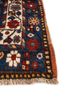 aalam red and orange wool hand knotted Rug - Corner aalam red and orange wool hand knotted Rug - Corner