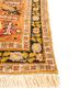 aalam blue wool hand knotted Rug - Corner