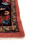 aalam red and orange wool hand knotted Rug - Corner