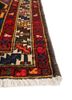 aalam red and orange wool hand knotted Rug - Corner