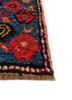 aalam pink and purple wool hand knotted Rug - Corner