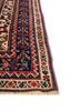 aalam blue wool hand knotted Rug - Corner