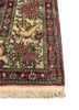 aalam blue wool hand knotted Rug - Corner