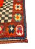 nuray red and orange wool hand knotted Rug - Corner