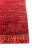 aalam red and orange wool hand knotted Rug - Corner