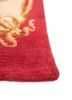 aalam red and orange wool hand knotted Rug - Corner aalam red and orange wool hand knotted Rug - Corner