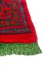 aalam red and orange wool hand knotted Rug - Corner aalam red and orange wool hand knotted Rug - Corner