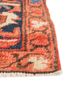 aalam red and orange wool hand knotted Rug - Corner