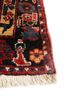 aalam blue wool hand knotted Rug - Corner