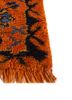 aalam red and orange wool hand knotted Rug - Corner aalam red and orange wool hand knotted Rug - Corner