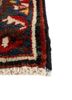 aalam red and orange wool hand knotted Rug - Corner