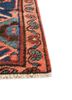 aalam red and orange wool hand knotted Rug - Corner