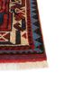 aalam blue wool hand knotted Rug - Corner