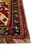 aalam blue wool hand knotted Rug - Corner