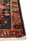 aalam red and orange wool hand knotted Rug - Corner
