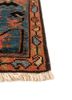 aalam blue wool hand knotted Rug - Corner