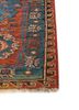 aalam red and orange wool hand knotted Rug - Corner