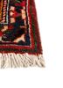 aalam red and orange wool hand knotted Rug - Corner aalam red and orange wool hand knotted Rug - Corner