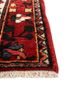 aalam red and orange wool hand knotted Rug - Corner