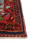 aalam red and orange wool hand knotted Rug - Corner