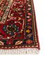 aalam red and orange wool hand knotted Rug - Corner