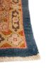 aalam blue wool hand knotted Rug - Corner aalam blue wool hand knotted Rug - Corner