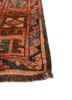 kiaan red and orange wool hand knotted Rug - Corner