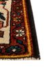 aalam red and orange wool hand knotted Rug - Corner aalam red and orange wool hand knotted Rug - Corner