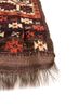 kiaan red and orange wool hand knotted Rug - Corner