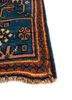 aalam blue wool hand knotted Rug - Corner aalam blue wool hand knotted Rug - Corner