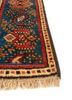 aalam blue wool hand knotted Rug - Corner aalam blue wool hand knotted Rug - Corner
