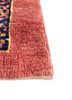 aalam red and orange wool hand knotted Rug - Corner