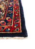 aalam blue wool hand knotted Rug - Corner
