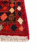 kiaan red and orange wool hand knotted Rug - Corner
