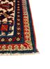 aalam blue wool hand knotted Rug - Corner
