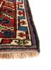 aalam blue wool hand knotted Rug - Corner
