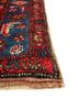aalam blue wool hand knotted Rug - Corner