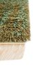 zuri blue wool hand knotted Rug - Corner
