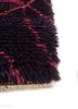 zuri pink and purple wool hand knotted Rug - Corner