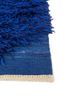 zuri blue wool hand knotted Rug - Corner